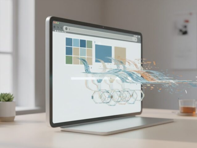Organized browser tabs flowing into a structured knowledge system.