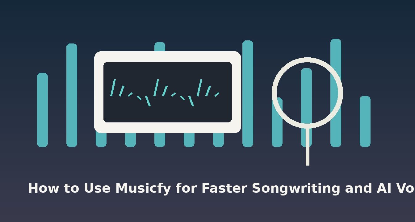 songwriter workspace for AI voice demos and Musicfy workflow