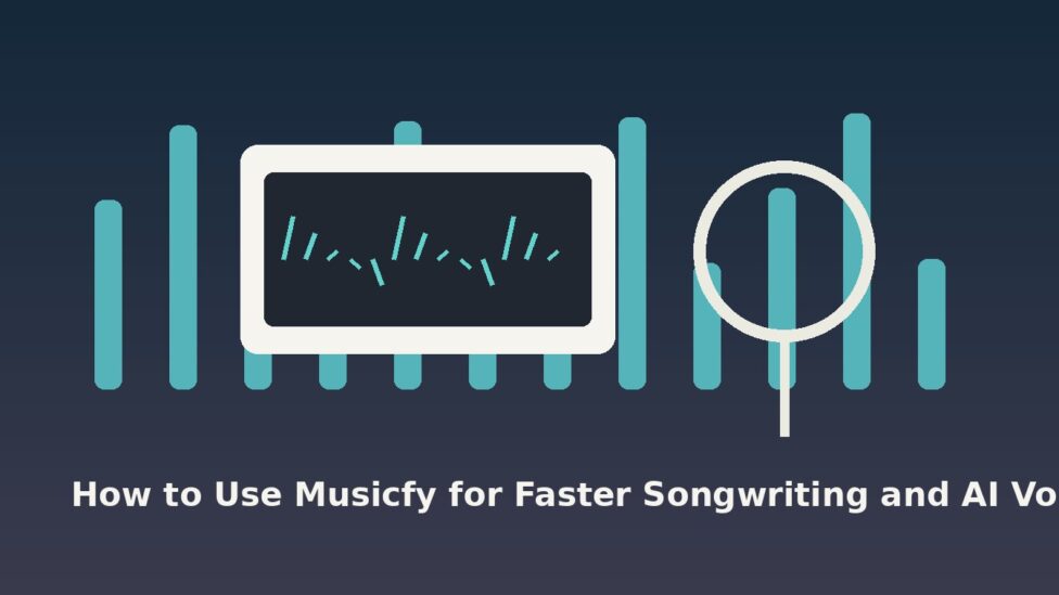 songwriter workspace for AI voice demos and Musicfy workflow