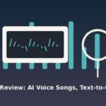 Musicfy AI music review studio desk with microphone and waveform interface